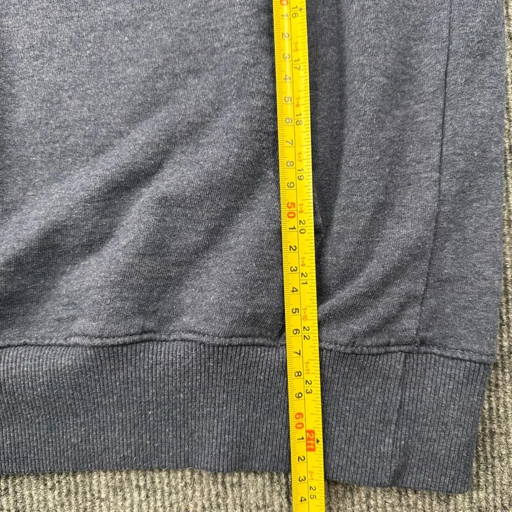 True Religion Hoodie Mens Medium Logo Graphic Navy Blue Modern Casual